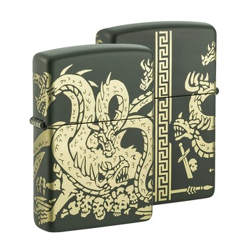 Zippo 【官方旗艦店】Dragon Design 多頭龍防風打火機