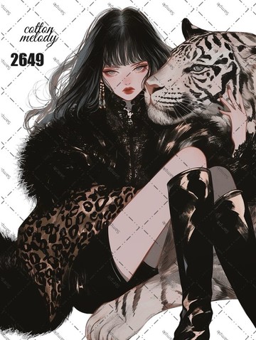 original sticker no.2649 人物貼紙 原創貼紙 原創人物貼紙 裝飾貼紙 cotton melody