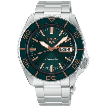 SEIKO 5 Sports SKX 潛水風格復刻版機械錶/綠/42.5mm (4R36-16D0G/HDB005K1)SK003