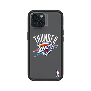 iPhone 15 Mod NX 黑 - NBA - Logo-奧克拉荷馬市雷霆 Oklahoma City Thunder - Light