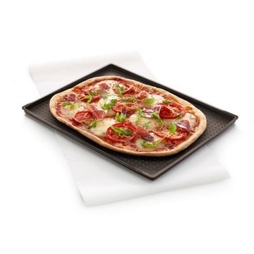 《LEKUE》不沾脆皮披薩烤墊-棕40cm-- 淺烤盤 披薩烤盤