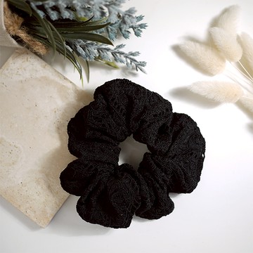 G&G布蕾絲壓紋大圈束-黑