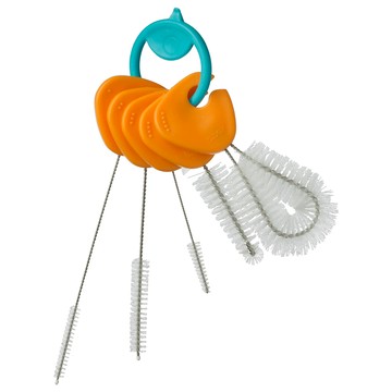 b.box 5件組 清潔刷組 適用於吸管、杯子和奶瓶清潔  橘色  1組