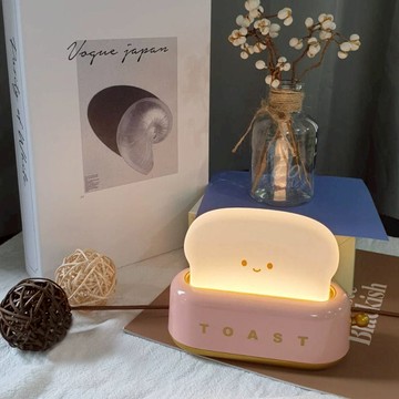 【禮物首選】超萌烤吐司機小夜燈 蛋黃