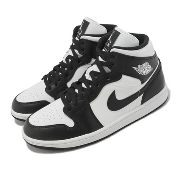 [ACS] Nike 休閒鞋 Wmns Air Jordan 1 Mid 女鞋 男鞋 黑 白 高筒 皮革 熊貓 AJ1 DV0991-101