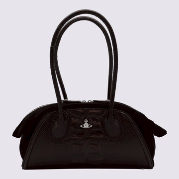 Vivienne Westwood Black Leathee Top Handle Bag