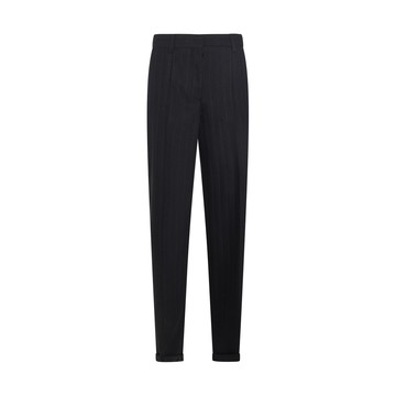 Miu Miu - Blue Virgin Wool Pants