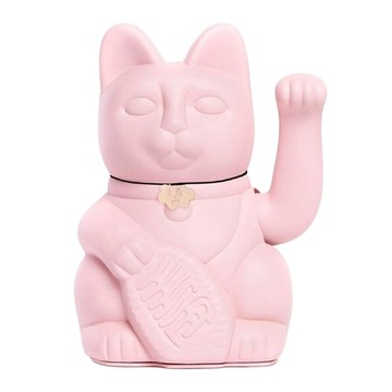 Diminuto Cielo 幸運繽紛自動招手招財貓 15cm  泡泡粉