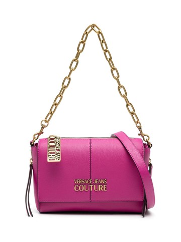 Versace Jeans Couture - logo-plaque crossbody bag - women - Polyester/Polyester/Polyurethane Resin - One Size - Pink