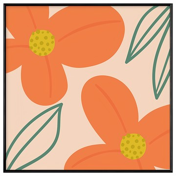 Boluo 菠蘿選畫所 南洋小花II APFP4412B  40 x 40cm  黑色