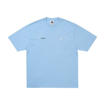 NIKE X PALACE FONT SWOOSH T-SHIRT SKY BLUE