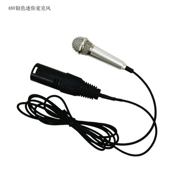 新款48V迷你電容麥克風 聲卡有線話筒 全指向話筒【宜家良品百貨】