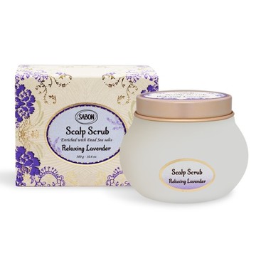 SABON 舒緩薰衣草死海鹽頭皮磨砂膏(300g)-國際航空版