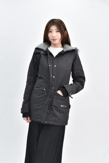 (L) eider 連帽黑色外套