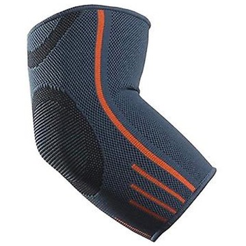 XA 專業運動針織護肘-4001 四面彈力材質設計 梯度加壓 緩解肘關節不適  S  灰藍色 + 橘色  1雙