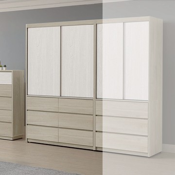 【LOVE樂芙】多伊凡4×7尺推門衣櫥(L712)A25CH0739