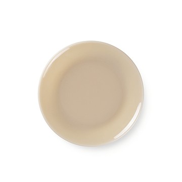 Milk 牛奶玻璃餐盤（杏仁棕、Ø 20.5cm）