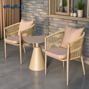 免運 戶外桌椅組合 庭院桌椅 戶外桌椅庭院創意家用巖板餐桌別墅露天室外防曬防水休閑藤椅簡約 可開發票 全館五折 工廠現貨直銷 新品特價 b8311