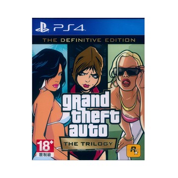 PlayStation PS4《俠盜獵車手三部曲 最終版 Grand Theft Auto: The Trilogy》中英文歐版