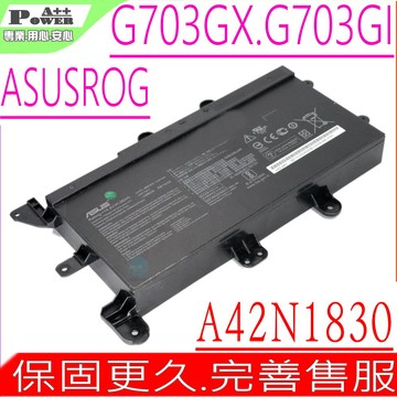 ASUS A42N1830 電池 適用  ROG G703,G703GX,G703GXR,G703GI,A42LK4H,0B110-00500200,0B110-00500100,4INR19/66-2