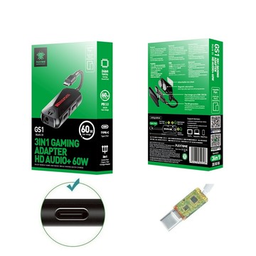 【3合1耳機轉接器】Plextone 適用 Google Pixel 10 9 Pro XL Fold充電音頻轉換器