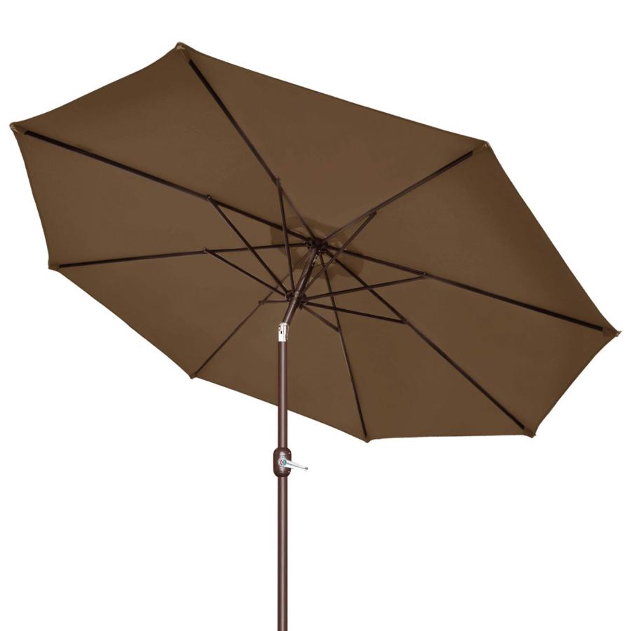 Strong Camel 9' Parasol New Patio Garden Umbrella Sunshade Market Outdoor-Brown