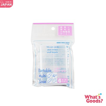 日本製 透明6分格小物收納盒