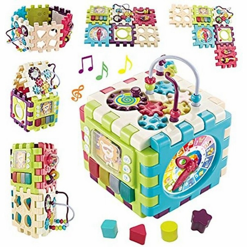 赤ちゃん おもちゃ 多機能 形合わせ おもちゃ 音と光 立体 パズル 楽器おもちゃ ブロック 6面に12種遊び 早期開発 指先訓練 聴覚発達 通販 Lineポイント最大0 5 Get Lineショッピング