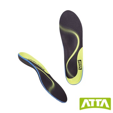 【ATTA】動態流線機能足弓鞋墊-(機能黑) 足弓鞋墊 足弓墊 減壓鞋墊 久站鞋墊
