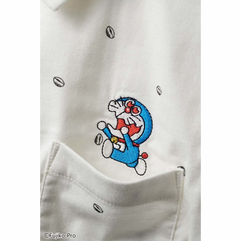ドラえもん 大人もキュンとする 着心地抜群 メンズ伸びシャツ フェリシモ Felissimo 通販 Lineポイント最大14 0 Get Lineショッピング