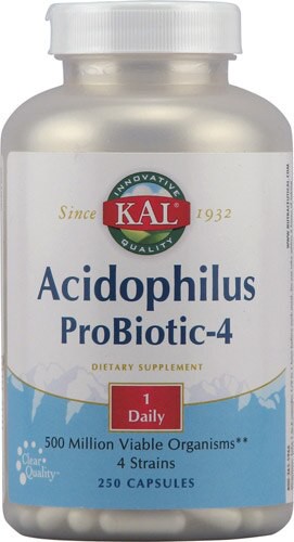 KAL Acidophilus ProBiotic-4 500 million - 250 Capsules