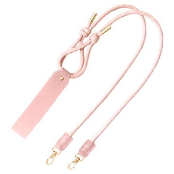 ekax 可調節雙鉤減壓背帶 自由調整背帶長度  奶油粉  1條