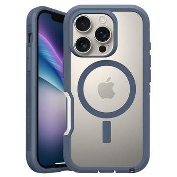 OTTERBOX iPhone 16系列 Defender XT 防禦者 MagSafe 防摔殼  iPhone 16 Pro  藍透色