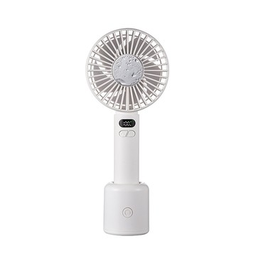 SUNORO 100檔強風手持風扇 自動搖頭桌面風扇 渦輪冰敷風扇 數顯靜音隨身風扇 USB充電便攜小風扇多功能降溫風扇
