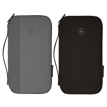VICTORINOX 瑞士維氏Travel Essentials RFID 豪華防盜護照包 二色任選