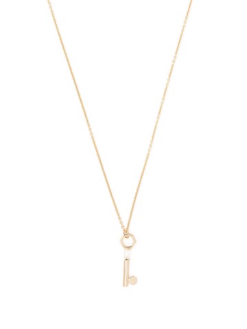 Rachel Jackson - Topaz key-pendant necklace - women - Topaz/Gold Plated Silver - One Size