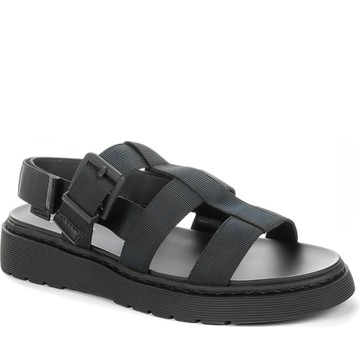 BETSY BLACK CASUAL OPEN SANDALS 黑色女款鞋子