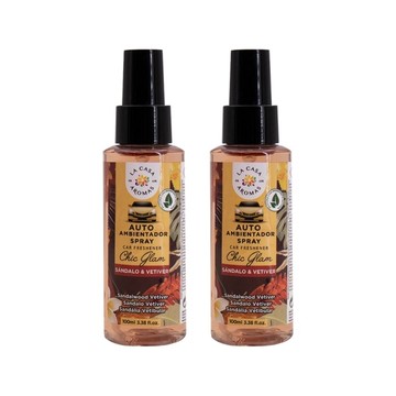 LA CASA 西班牙檀香與香根草車用清新噴霧 100ml-2入