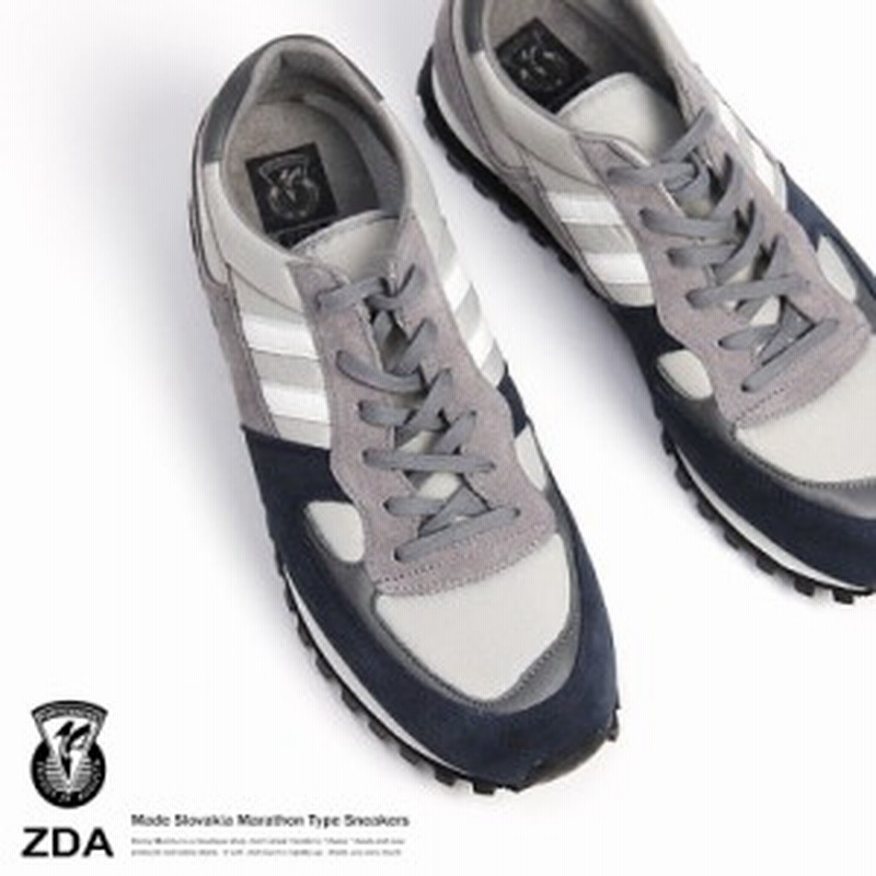 ハイテクスニーカー メンズ スエード スポーツ マラソンソール Zda ゼットディーエー 20fsl 6307