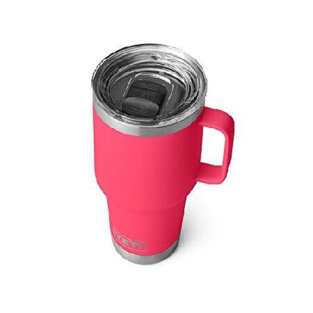 YETI Rambler 30 oz Travel Mug, Stainless Steel, Vacuum Insulated with Stronghold Lid, Bimini Pink