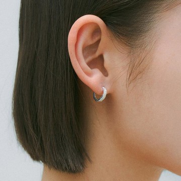 TEXTURE EARRING 002 (銀色)