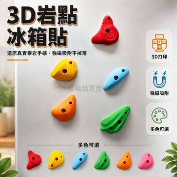 台灣出貨✨ 岩點冰箱貼 3D打印岩點 攀岩周邊裝飾品 強磁吸式 多色可選 居家廚房擺設 創意壁貼 運動風小物