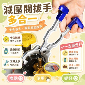 鋁合金扳手 煤氣罐扳手 多合一拆卸工具 鋁合金材質 開瓶器 開堅果工具 全能拆卸工具 多用途扳手
