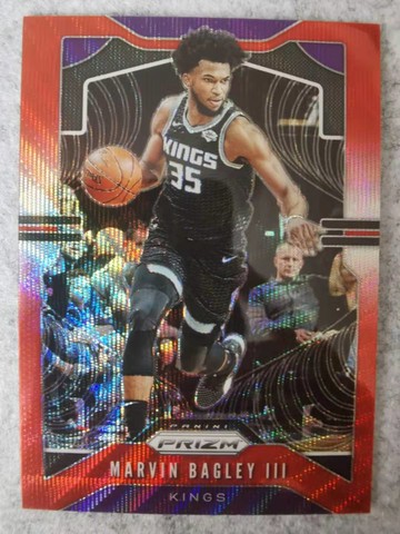 2019-20 Panini Prizm #121 巴格利（Marvin Bagley III）折射 紅