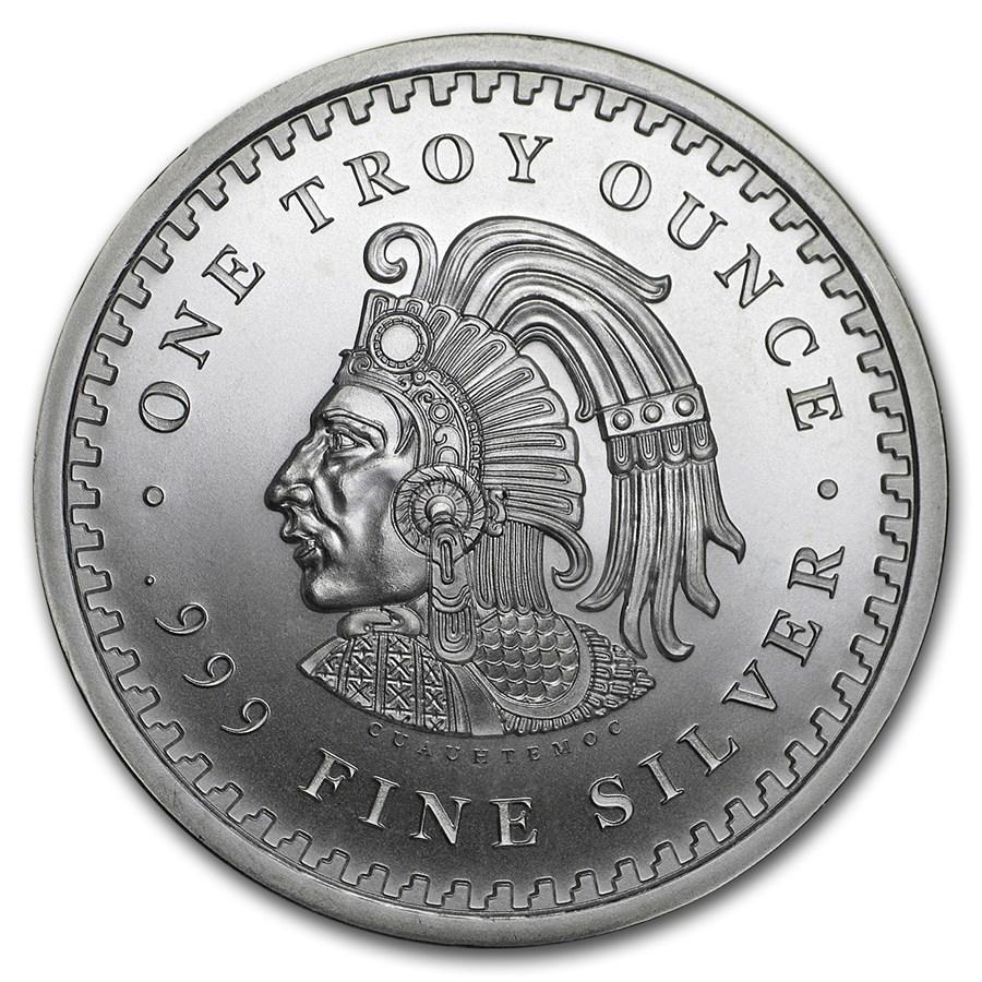アステカ暦 純銀コイン 1オンス アステカカレンダー マヤ文明 最後の 