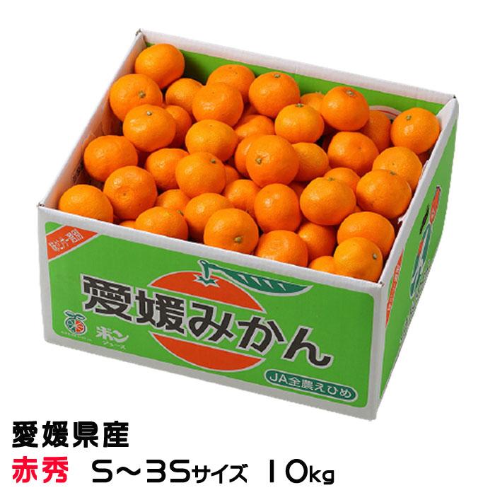 お歳暮 みかん 極旨小玉みかん 赤秀 S〜3Sサイズ 10kg JAえひめ中央 中島産 ミカン 蜜柑 ミカン 蜜柑 ギフト