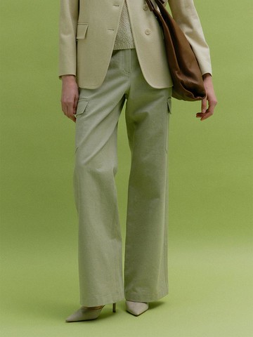 COTTON POCKET CARGO PANTS [natural green]