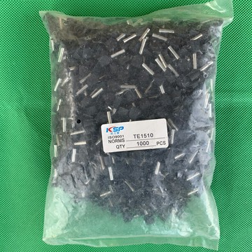 凱士普TE1510黑色針形管型端子紫銅冷壓歐式接線1000只價