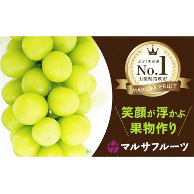 ふるさと納税 笛吹市 シャインマスカット　約2.0kg以上(2〜4房入)朝採り産地直送