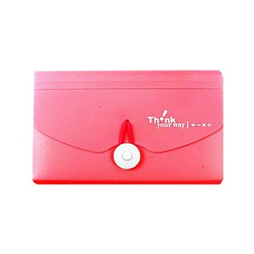 DATABANK迷你12層風琴夾/MI-12-27A-R/紅